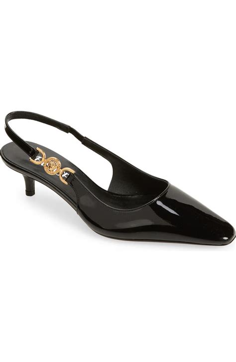 Versace Medusa '95 Kitten Heel Slingback Pump (Women)